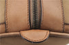 Authentic GUCCI 2Way Boston Hand Bag Purse Nylon Leather Beige 2405D