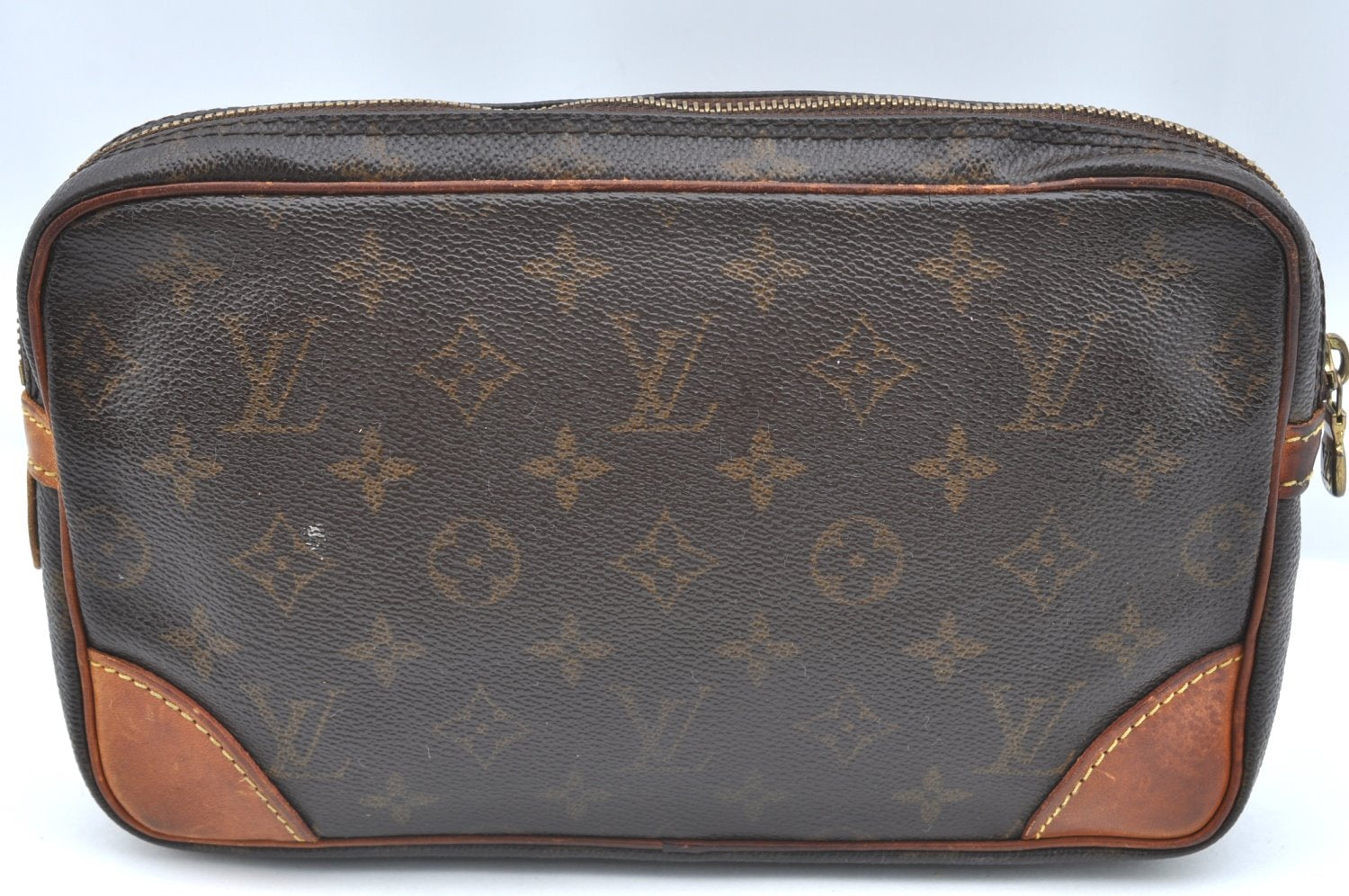 Authentic Louis Vuitton Monogram Marly Dragonne GM M51825 Clutch Hand Bag 2406G