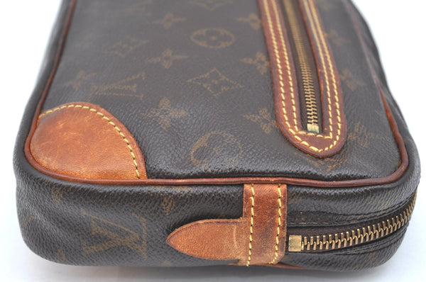 Authentic Louis Vuitton Monogram Marly Dragonne GM M51825 Clutch Hand Bag 2406G