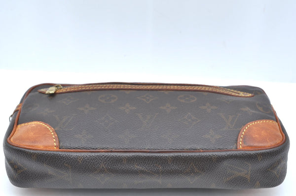 Authentic Louis Vuitton Monogram Marly Dragonne GM M51825 Clutch Hand Bag 2406G