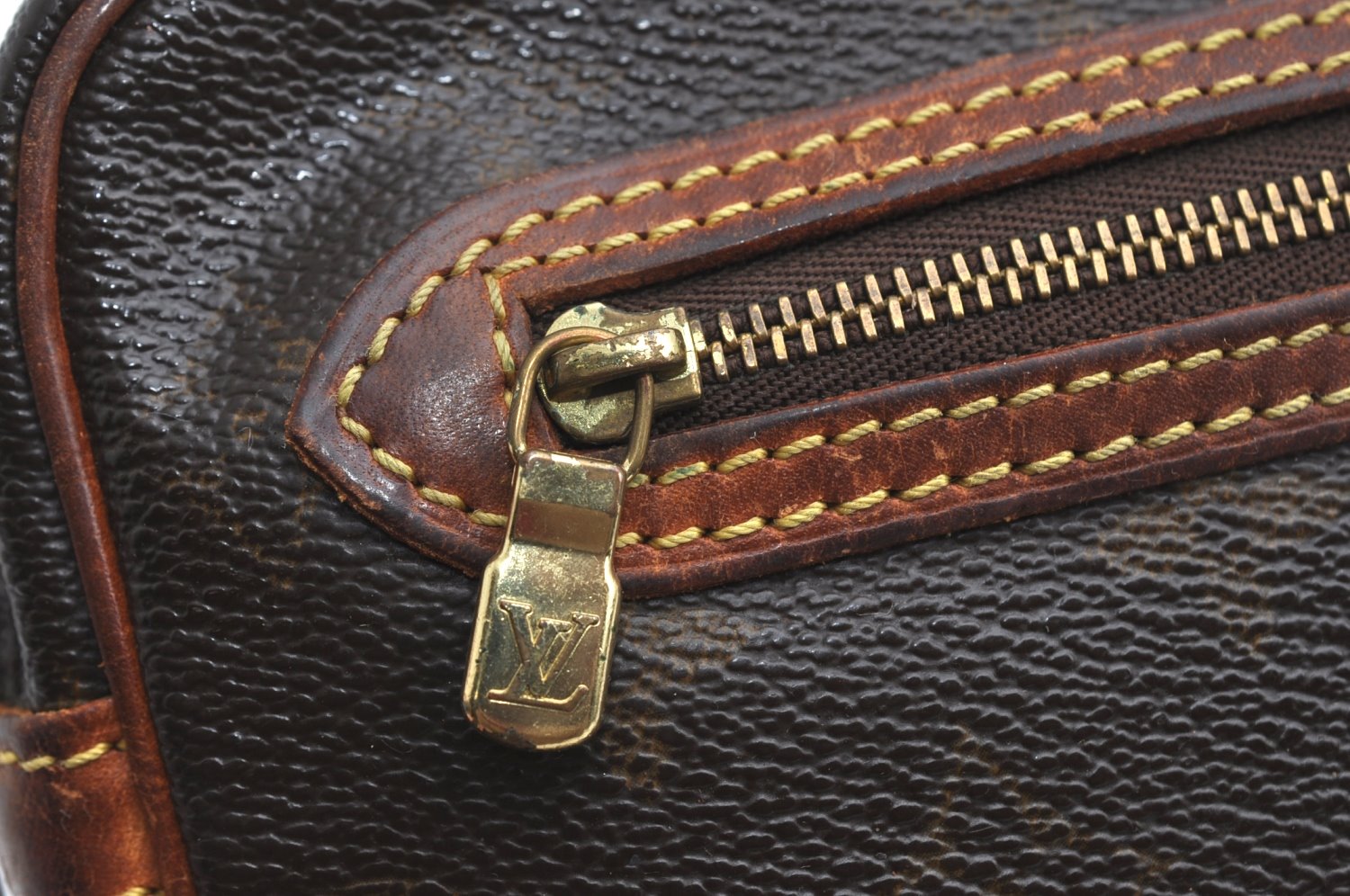 Authentic Louis Vuitton Monogram Marly Dragonne GM M51825 Clutch Hand Bag 2406G