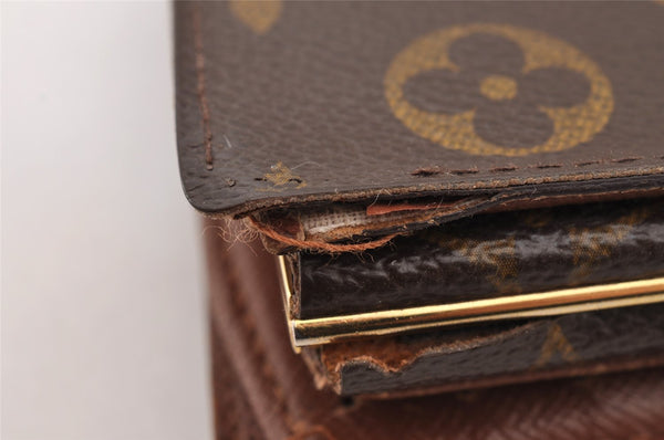 Authentic Louis Vuitton Monogram Portefeuille Viennois Wallet M61674 LV 2406I