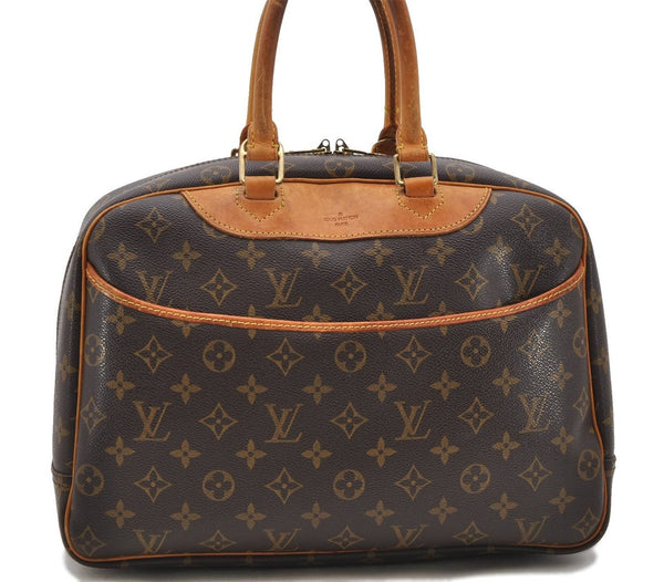 Authentic Louis Vuitton Monogram Deauville Hand Bag M47270 LV 2407D