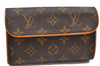 Authentic Louis Vuitton Monogram Pochette Florentine Pouch Waist Bag LV 2407F
