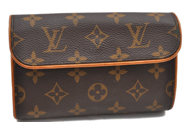 Authentic Louis Vuitton Monogram Pochette Florentine Pouch Waist Bag LV 2407F