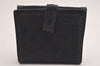 Authentic GUCCI Vintage Bifold Wallet Purse GG Canvas Leather Black 2407I