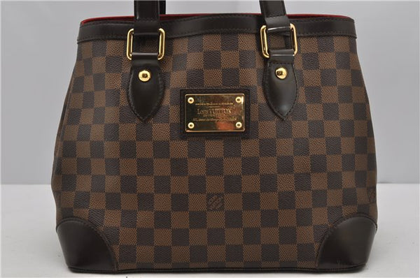 Authentic Louis Vuitton Damier Hampstead PM Shoulder Tote Bag N51205 LV 2410F
