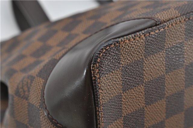 Authentic Louis Vuitton Damier Hampstead PM Shoulder Tote Bag N51205 LV 2410F