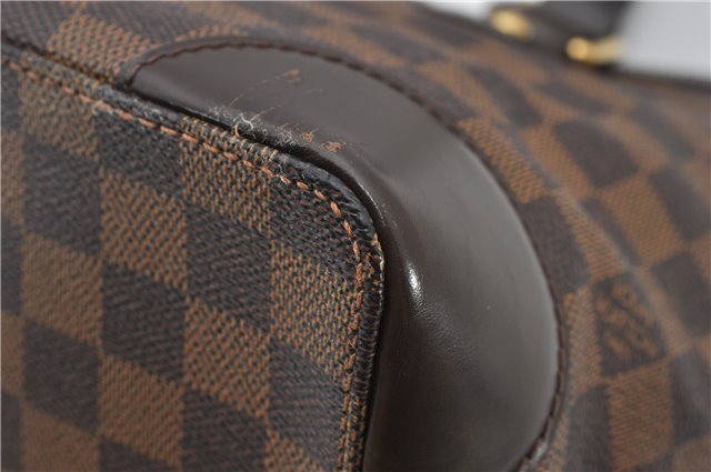 Authentic Louis Vuitton Damier Hampstead PM Shoulder Tote Bag N51205 LV 2410F