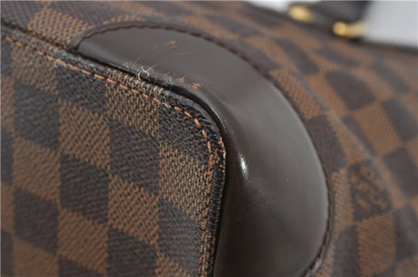 Authentic Louis Vuitton Damier Hampstead PM Shoulder Tote Bag N51205 LV 2410F