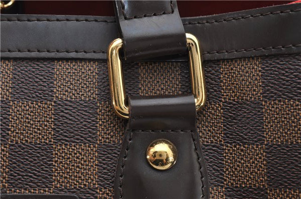 Authentic Louis Vuitton Damier Hampstead PM Shoulder Tote Bag N51205 LV 2410F