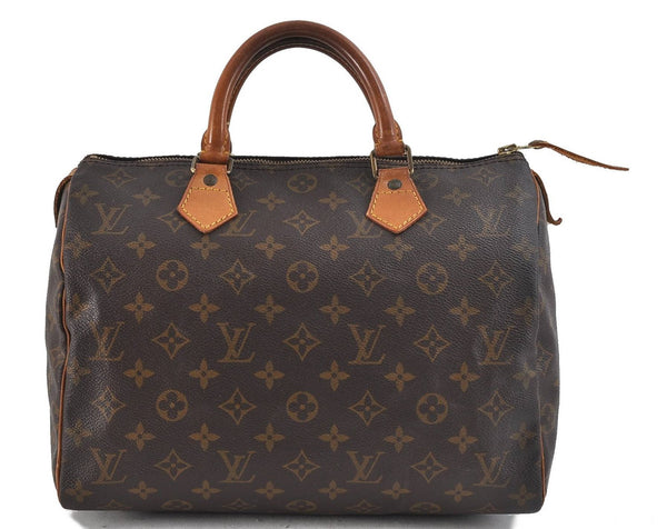 Authentic Louis Vuitton Monogram Speedy 30 Hand Bag M41526 LV 2412D