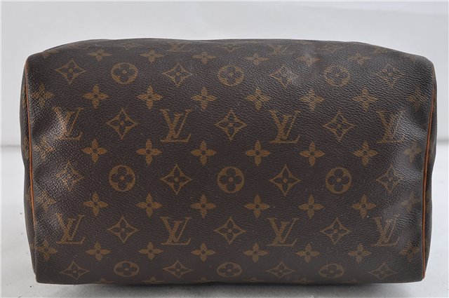 Authentic Louis Vuitton Monogram Speedy 30 Hand Bag M41526 LV 2412D