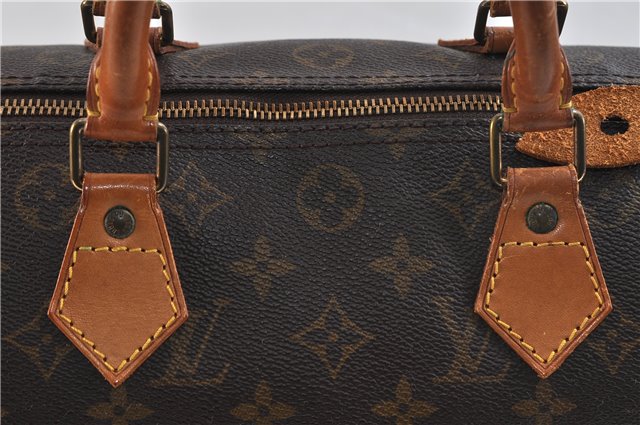 Authentic Louis Vuitton Monogram Speedy 30 Hand Bag M41526 LV 2412D