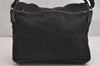 Authentic PRADA TESSUTO + SAFFI Nylon Leather Shoulder Bag V158 Black 2412I