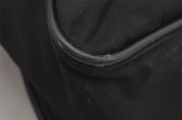 Authentic PRADA TESSUTO + SAFFI Nylon Leather Shoulder Bag V158 Black 2412I
