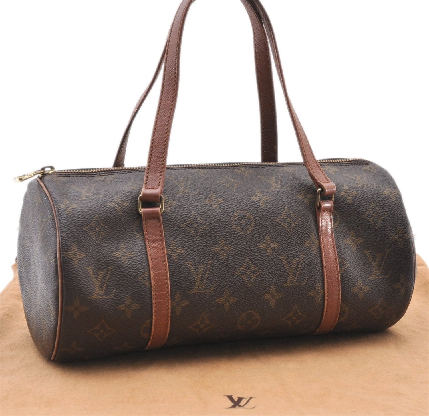 Authentic Louis Vuitton Monogram Papillon 30 Hand Bag Old Model LV 2413F