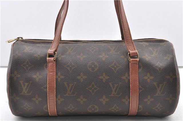 Authentic Louis Vuitton Monogram Papillon 30 Hand Bag Old Model LV 2413F