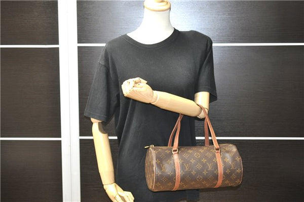 Authentic Louis Vuitton Monogram Papillon 30 Hand Bag Old Model LV 2413F