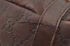 Authentic GUCCI Guccissima Abbey Shoulder Tote Bag GG Leather 130736 Brown 2416I