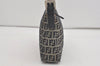 Authentic FENDI Zucchino Shoulder Hand Bag Purse Canvas Leather Navy Blue 2417I