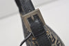 Authentic FENDI Zucchino Shoulder Hand Bag Purse Canvas Leather Navy Blue 2417I