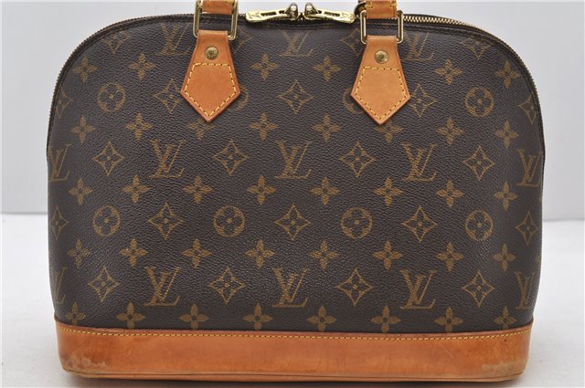 Authentic Louis Vuitton Monogram Alma Hand Bag Purse M51130 LV 2418D