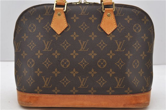 Authentic Louis Vuitton Monogram Alma Hand Bag Purse M51130 LV 2418D