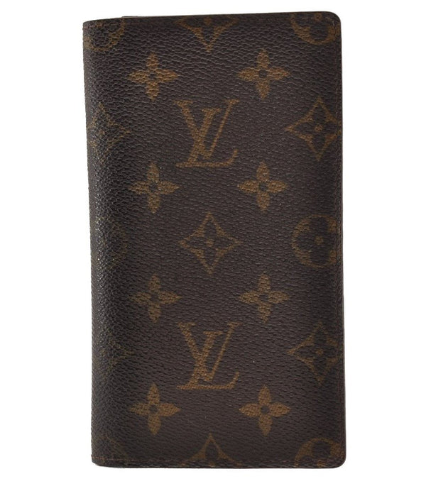 Authentic Louis Vuitton Monogram Agenda Poche Planner Cover R20503 LV 2418I