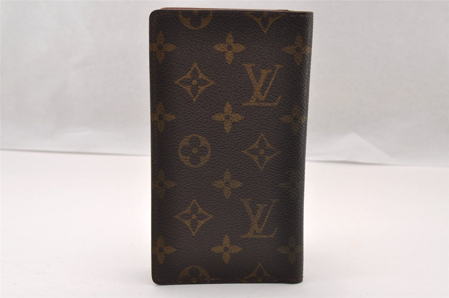 Authentic Louis Vuitton Monogram Agenda Poche Planner Cover R20503 LV 2418I