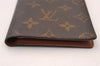 Authentic Louis Vuitton Monogram Agenda Poche Planner Cover R20503 LV 2418I