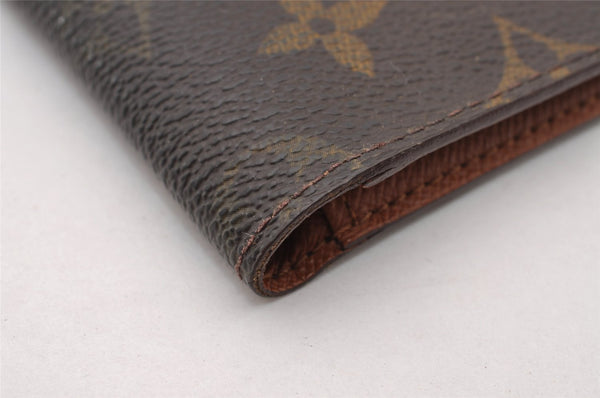 Authentic Louis Vuitton Monogram Agenda Poche Planner Cover R20503 LV 2418I
