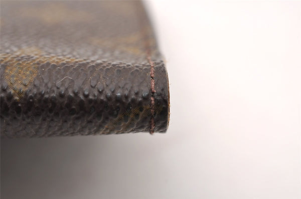 Authentic Louis Vuitton Monogram Agenda Poche Planner Cover R20503 LV 2418I