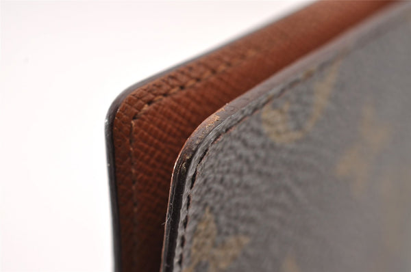 Authentic Louis Vuitton Monogram Agenda Poche Planner Cover R20503 LV 2418I