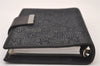 Authentic GUCCI Note Book Notebook Cover GG Canvas Leather 74259 Black 2419I