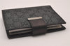 Authentic GUCCI Note Book Notebook Cover GG Canvas Leather 74259 Black 2419I