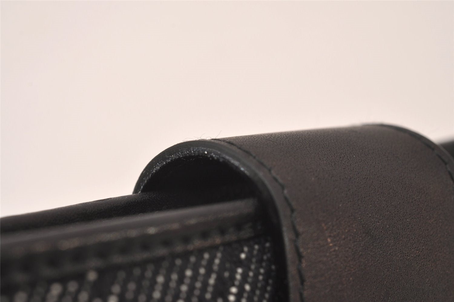 Authentic GUCCI Note Book Notebook Cover GG Canvas Leather 74259 Black 2419I