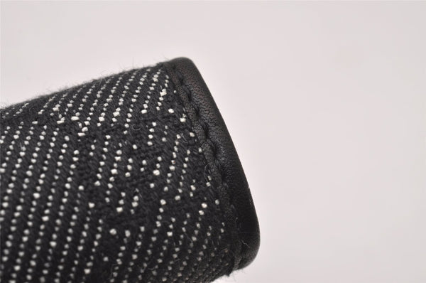 Authentic GUCCI Note Book Notebook Cover GG Canvas Leather 74259 Black 2419I