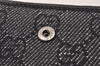Authentic GUCCI Note Book Notebook Cover GG Canvas Leather 74259 Black 2419I