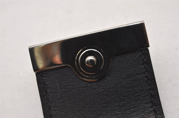 Authentic GUCCI Note Book Notebook Cover GG Canvas Leather 74259 Black 2419I