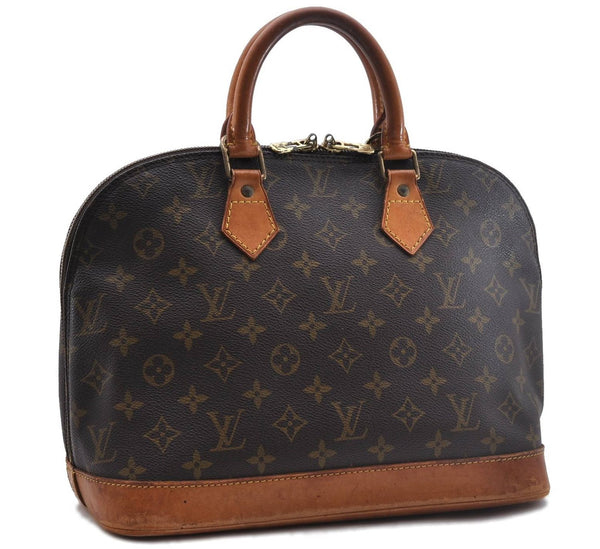 Authentic Louis Vuitton Monogram Alma Hand Bag Purse M51130 LV 2420D