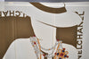 Authentic CHANEL Scarf Mademoiselle CC Logo Silk White Green 2420I