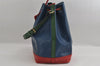 Auth Louis Vuitton Epi Noe Tricolor Blue Red Green M44082 Drawstring Bag 2421I