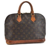 Authentic Louis Vuitton Monogram Alma Hand Bag M51130 LV Junk 2423D