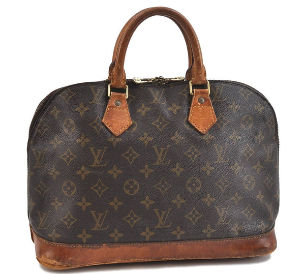 Authentic Louis Vuitton Monogram Alma Hand Bag M51130 LV Junk 2423D