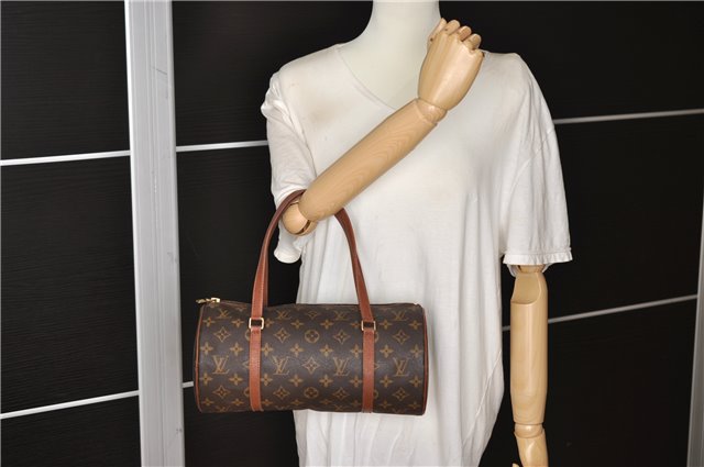 Authentic Louis Vuitton Monogram Papillon 30 Hand Bag Old Model LV 2423F