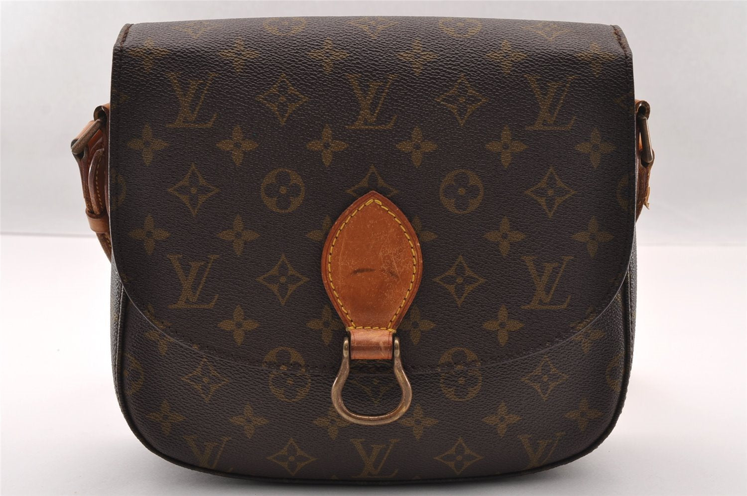 Authentic Louis Vuitton Monogram Saint Cloud GM M51242 Shoulder Cross Bag 2423I