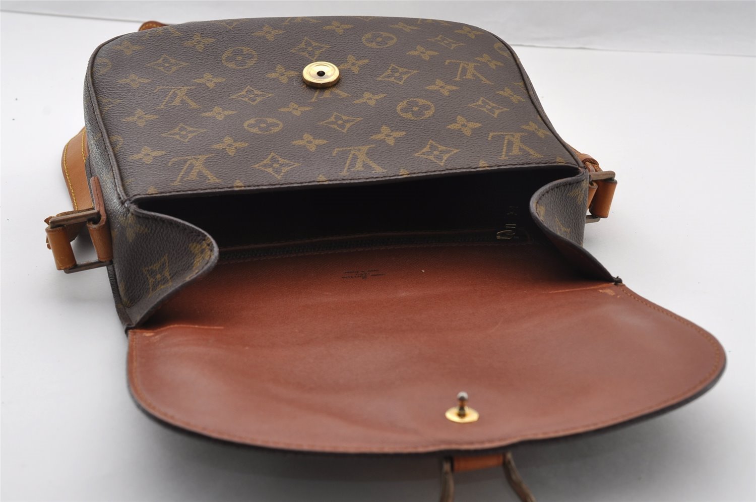 Authentic Louis Vuitton Monogram Saint Cloud GM M51242 Shoulder Cross Bag 2423I