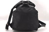 Authentic PRADA VELA Nylon Tessuto Leather Backpack B4650 Black 2424I
