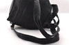 Authentic PRADA VELA Nylon Tessuto Leather Backpack B4650 Black 2424I